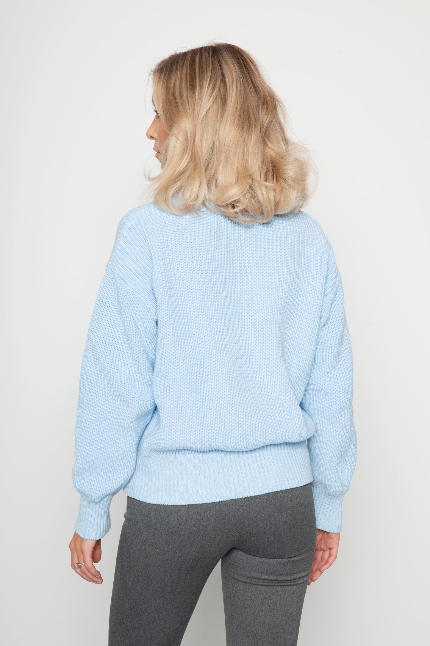 Cardigan - Light Blue - Sannealexandra - Model:Sanne