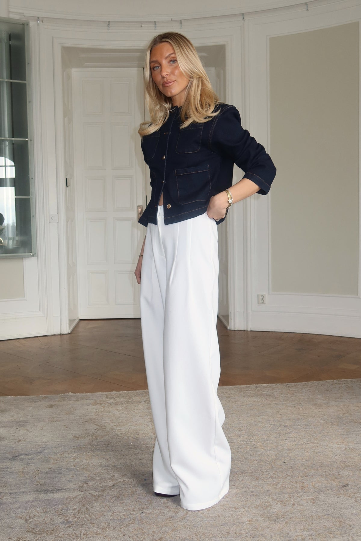 Flowy Suit Pants - White