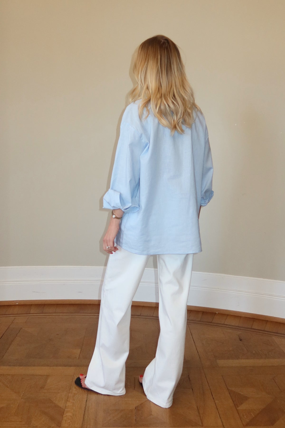 Linen Resort Shirt - Light Blue