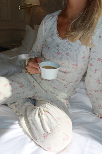 Soft Bloom Pyjama Top - Ivory