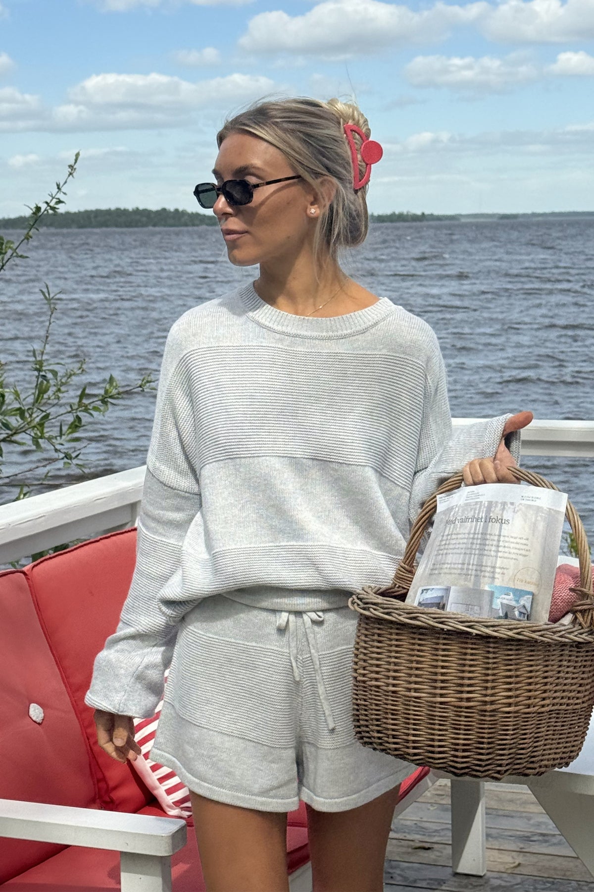 Soft Lounge Sweater - Light Grey