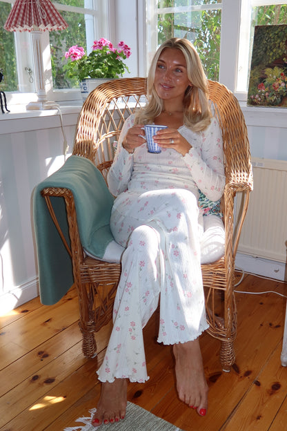 Soft Bloom Pyjama Pants - Ivory