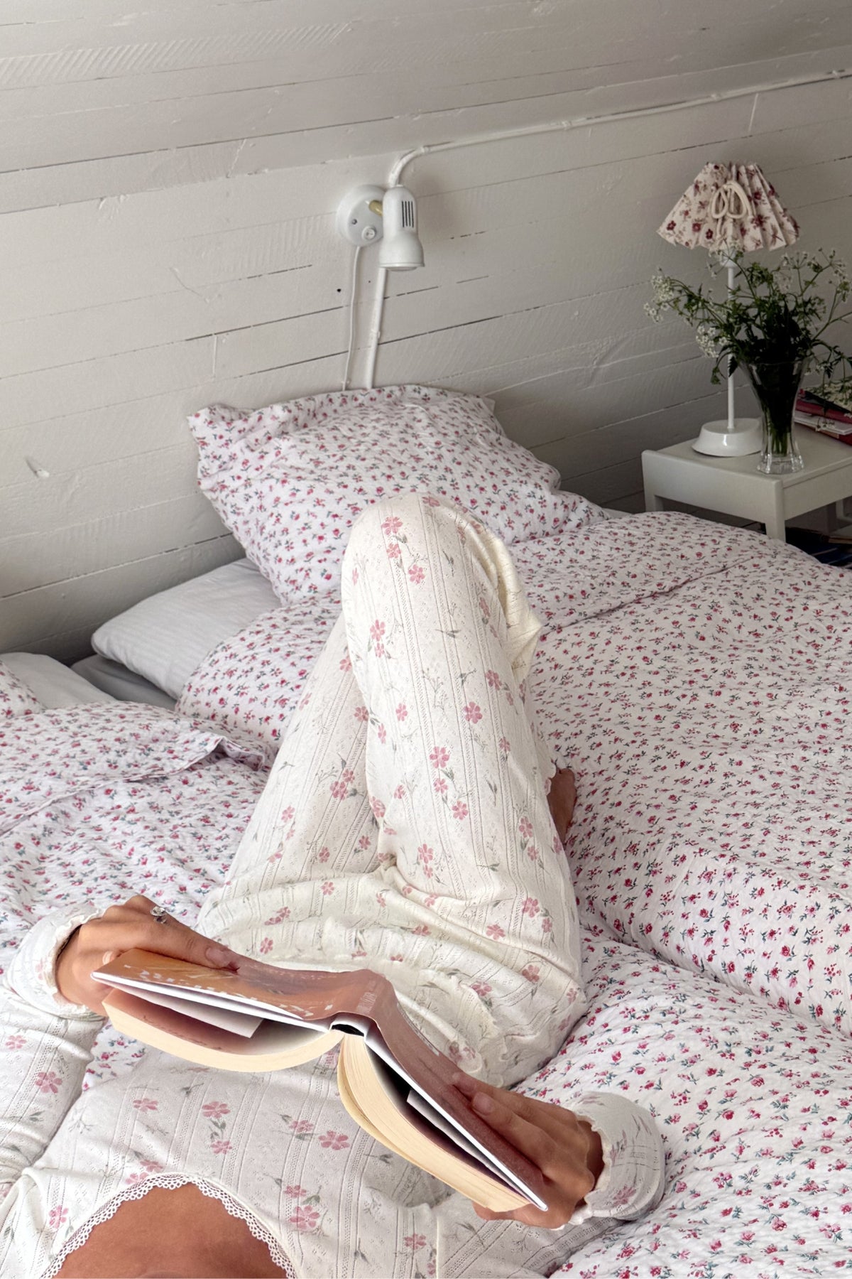 Soft Bloom Pyjama Top - Ivory