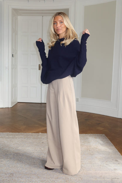 Flowy Suit Pants - Sand