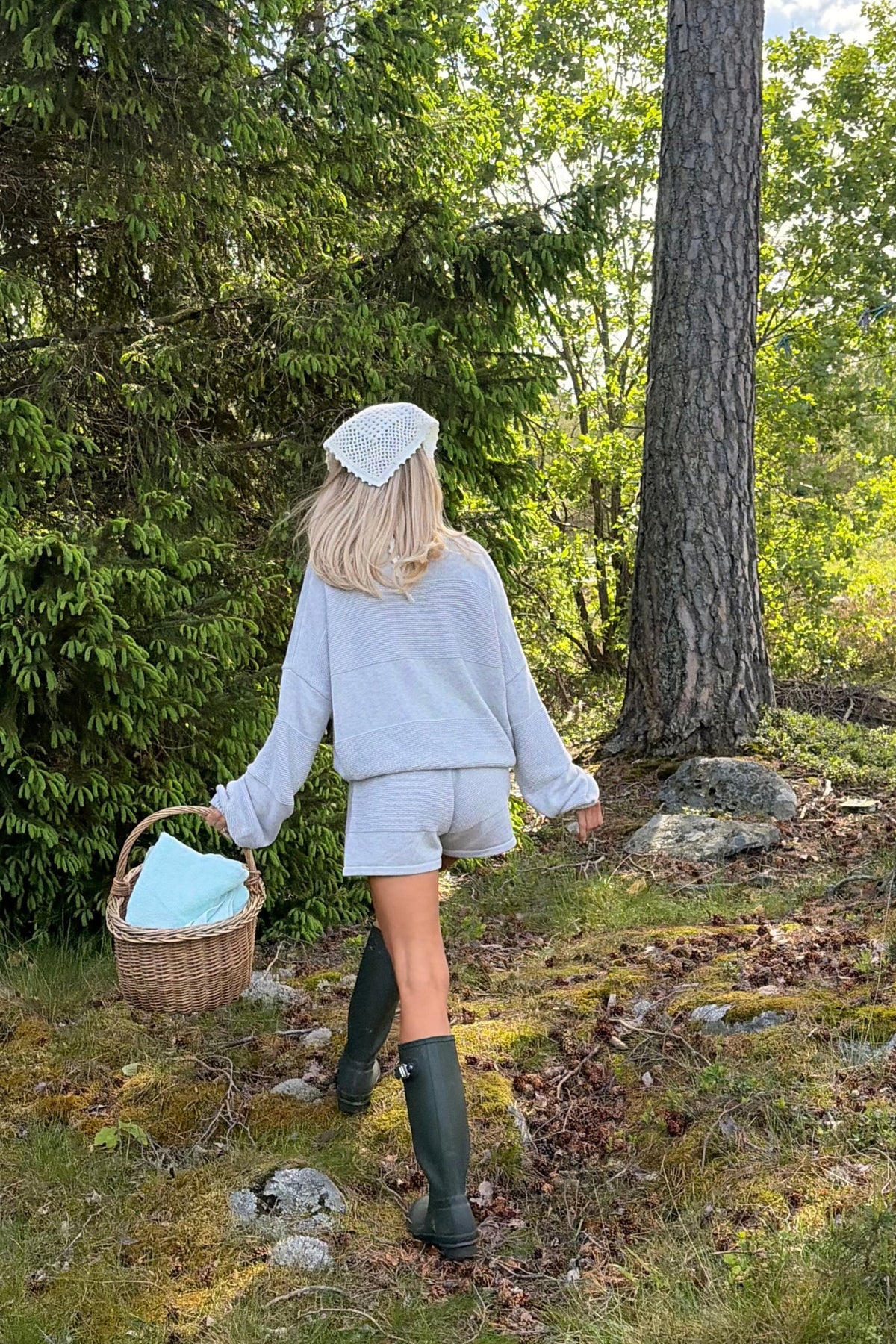 Soft Lounge Shorts - Light Grey