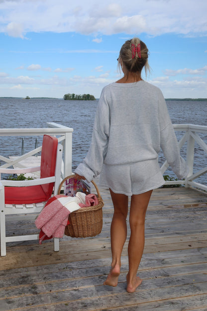 Soft Lounge Sweater - Light Grey