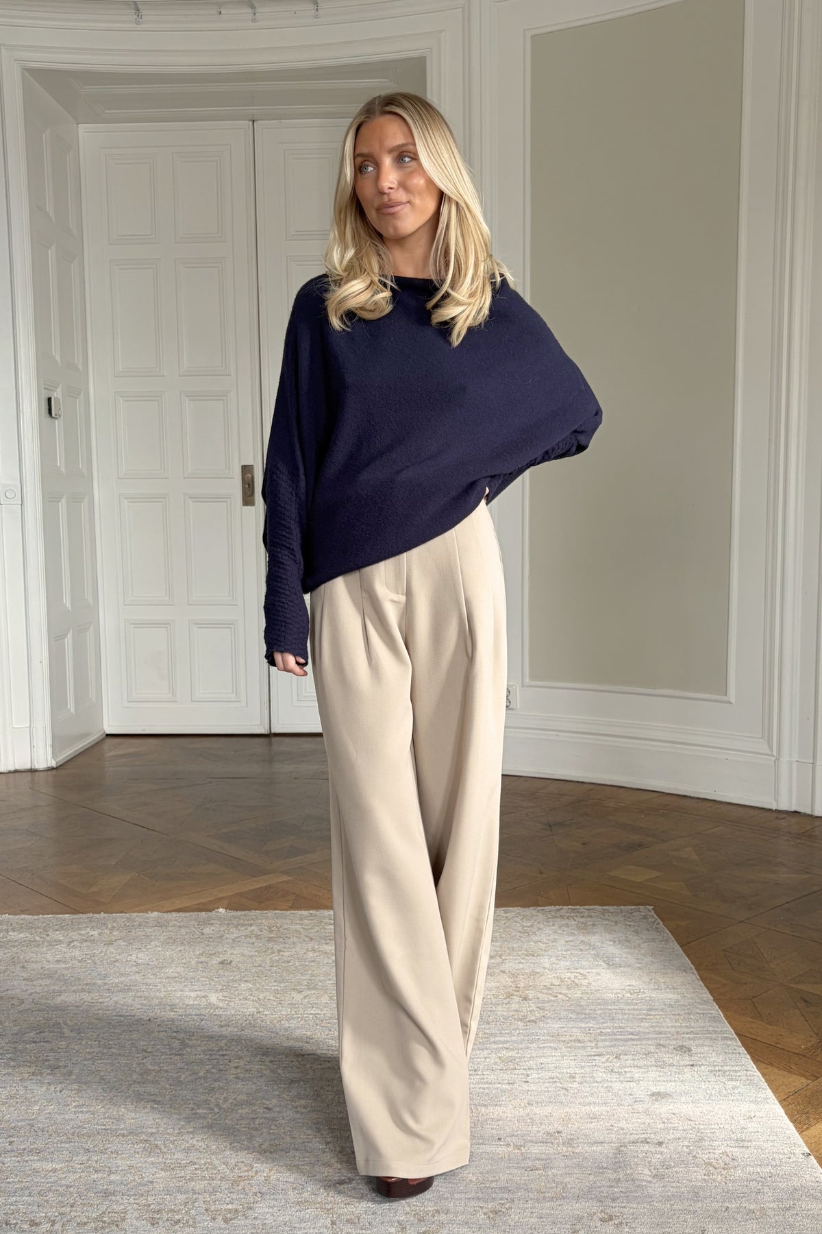 Flowy Suit Pants - Sand